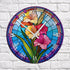 Gladiolus Suncatcher Effect Clock